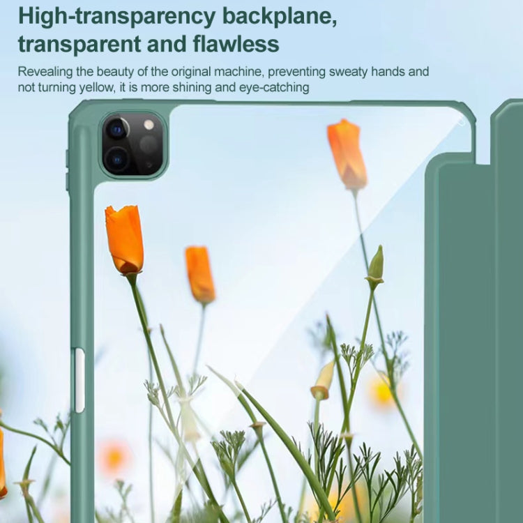 For iPad Pro 12.9 2022 / 2021 / 2020 Mutural Pinyue Series PC + TPU Horizontal Flip Leather Tablet Case with Holder & Pen Slot & Sleep / Wake-up Function (Purple) - HoMEdemic™ 