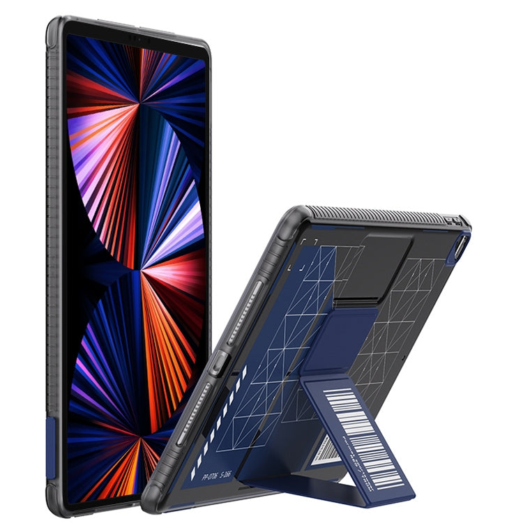 For iPad Pro 12.9 2022 / 2021 / 2020 Mutural XingTu Series Tablet Case with Holder(Dark Blue) - HoMEdemic™ 
