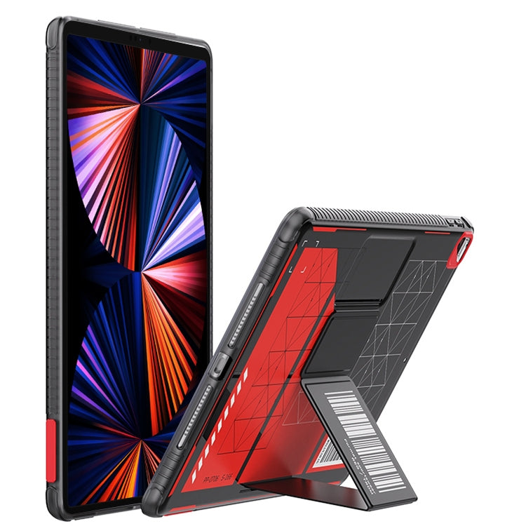 For iPad Pro 12.9 2022 / 2021 / 2020 Mutural XingTu Series Tablet Case with Holder(Red) - HoMEdemic™ 