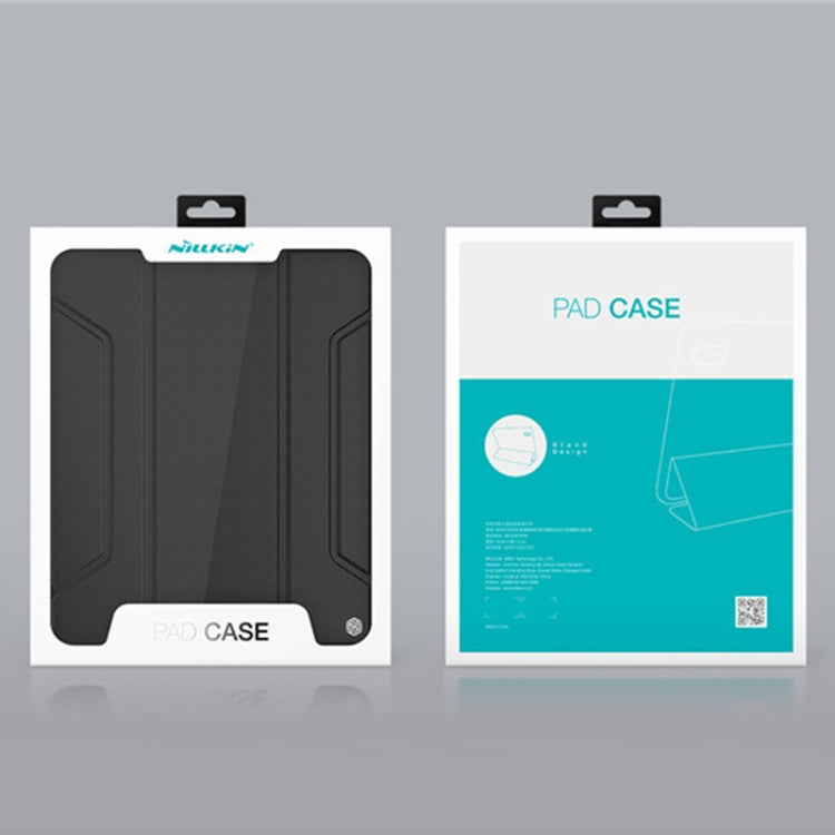 For iPad Pro 12.9 2022 / 2021 / 2020 NILLKIN Bumper Pro Horizontal Flip Leather Tablet Case with Pen Slot & Holder & Sleep / Wake-up Function(Black) - HoMEdemic™ 