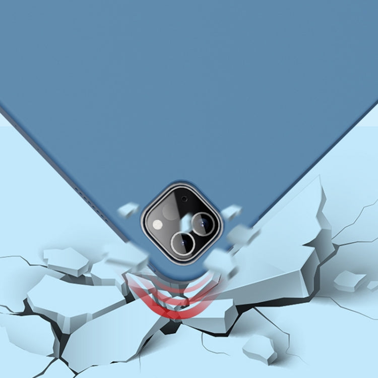 For iPad Pro 12.9 inch 2022 / 2021 / 2020 Mutural Silicone Microfiber Tablet Case(Pink) - HoMEdemic™ 