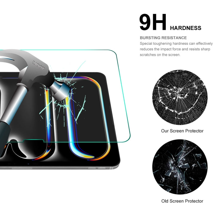 For iPad Pro 13 2024 / Air 13 2026 / 2025 2pcs ENKAY Hat-Prince 0.33mm Explosion-proof Tempered Glass Film - HoMEdemic™ 