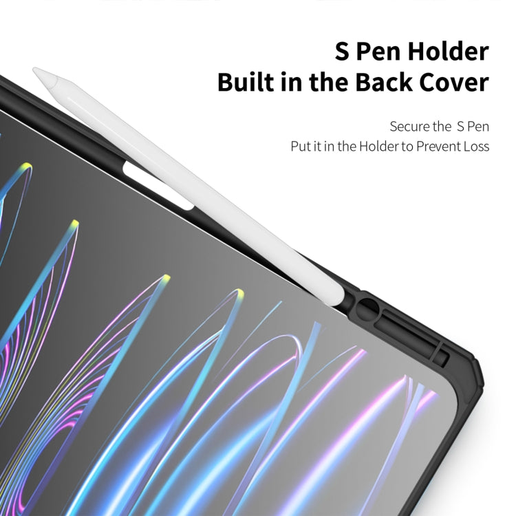 For iPad Pro 13 2024 DUX DUCIS TOBY Series Antiskid Leather Tablet Case with Sleep / Wake-up Function(Black) - HoMEdemic™ 