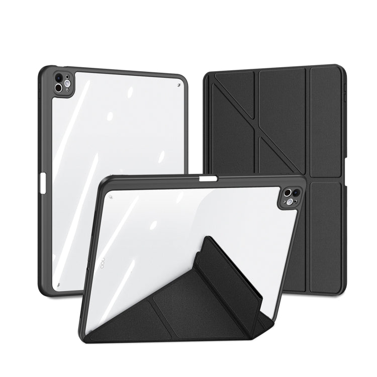 For iPad Pro 13 2025 / 2024 DUX DUCIS Magi Series Smart Leather Tablet Case(Black) - HoMEdemic™ 