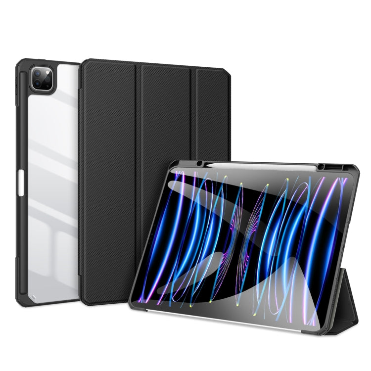 For iPad Pro 13 2025 / 2024 DUX DUCIS TOBY Series Antiskid Leather Tablet Case with Sleep / Wake-up Function(Black) - HoMEdemic™ 