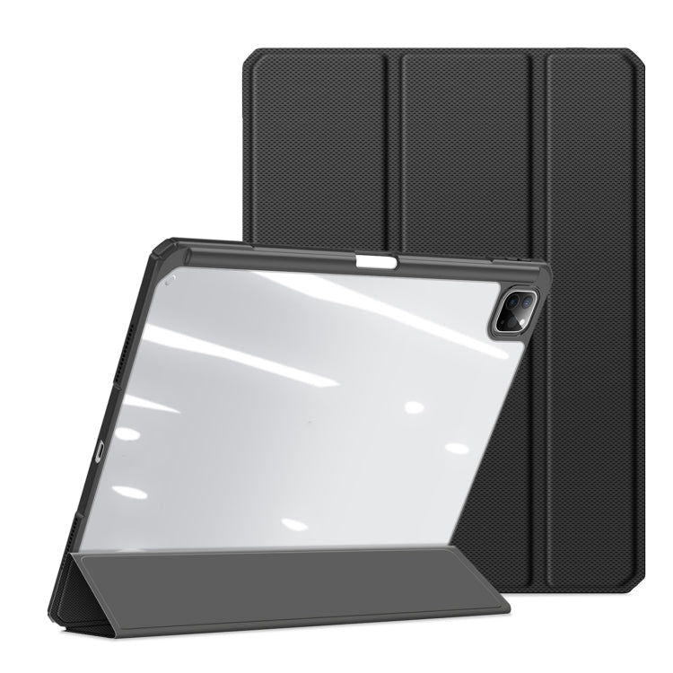 For iPad Pro 13 2025 / 2024 DUX DUCIS TOBY Series Antiskid Leather Tablet Case with Sleep / Wake-up Function(Black) - HoMEdemic™ 