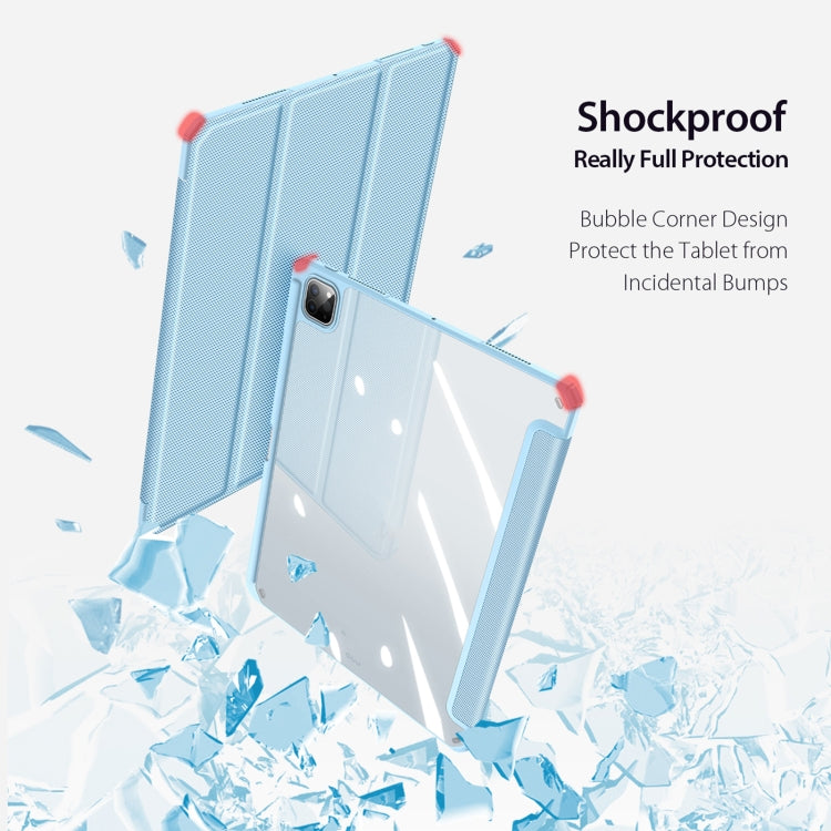 For iPad Pro 13 2025 / 2024 DUX DUCIS TOBY Series Antiskid Leather Tablet Case with Sleep / Wake-up Function(Blue) - HoMEdemic™ 