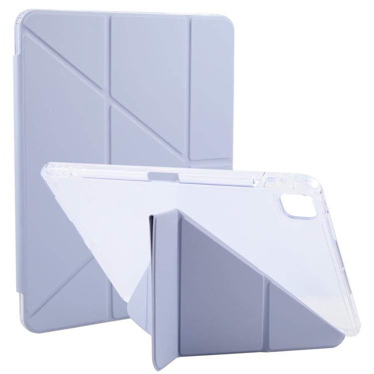 For iPad Pro 13 2025 / 2024 GEBEI Deformation Leather Tablet Case(Purple) - HoMEdemic™ 