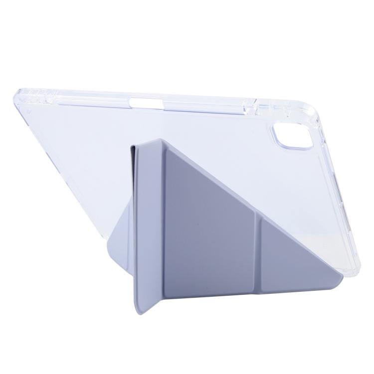 For iPad Pro 13 2025 / 2024 GEBEI Deformation Leather Tablet Case(Purple) - HoMEdemic™ 