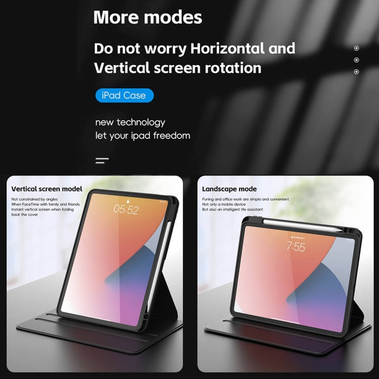 For iPad Pro 13 2025 / 2024 Mutural Jianshang Series Smart Leather Tablet Case(Black) - HoMEdemic™ 