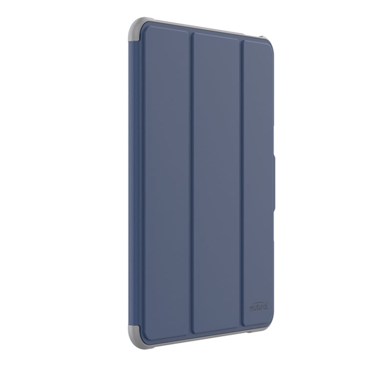 For iPad Pro 13 2025 / 2024 Mutural PC Hybrid TPU Leather Smart Tablet Case(Dark Blue) - HoMEdemic™ 