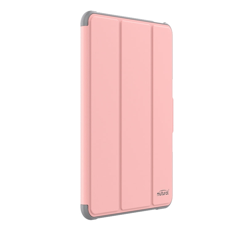For iPad Pro 13 2025 / 2024 Mutural PC Hybrid TPU Leather Smart Tablet Case(Pink) - HoMEdemic™ 
