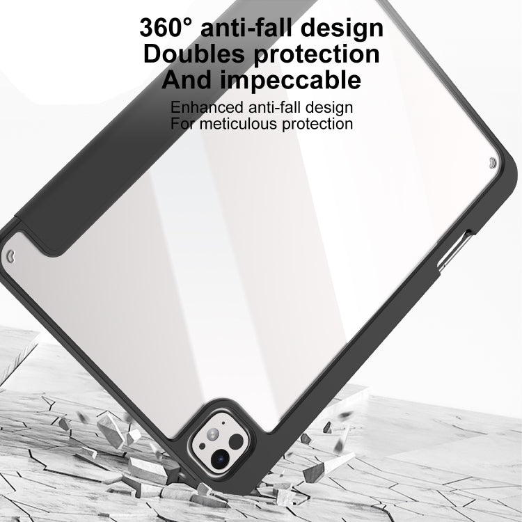 For iPad Pro 13 2025 / 2024 Mutural Pinyue Series Smart Leather Tablet Case(Black) - HoMEdemic™ 