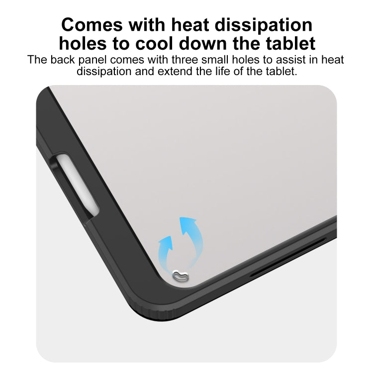 For iPad Pro 13 2025 / 2024 Mutural Pinyue Series Smart Leather Tablet Case(Dark Blue) - HoMEdemic™ 