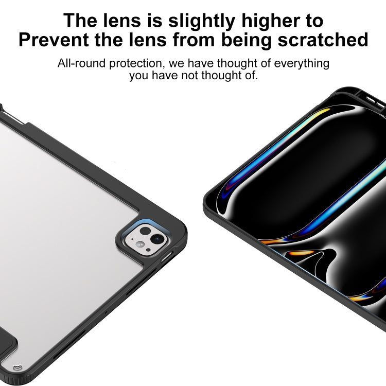 For iPad Pro 13 2025 / 2024 Mutural Pinyue Series Smart Leather Tablet Case(Sky Blue) - HoMEdemic™ 