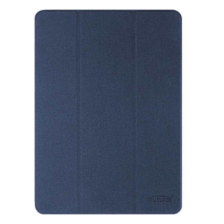 For iPad Pro 13 2025 / 2024 Mutural YASHI Series Tablet Leather Smart Case(Blue) - HoMEdemic™ 