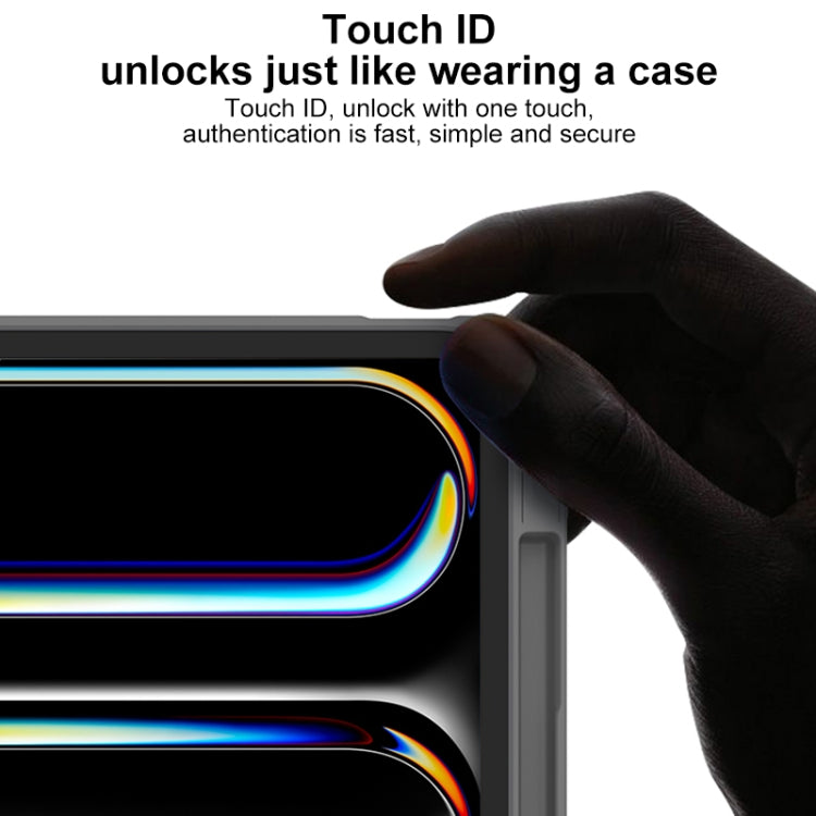 For iPad Pro 13 2025 / 2024 Mutural YASHI Series Tablet Leather Smart Case(Blue) - HoMEdemic™ 