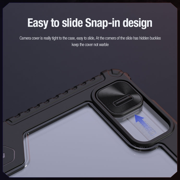 For iPad Pro 13 2025 / 2024 NILLKIN Bumper Pro Multi-angle Folding Style Tablet Leather Case(Blue) - HoMEdemic™ 