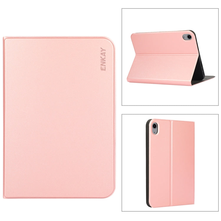 For iPad mini 2024 / mini 6 ENKAY Horizontal Flip PU Leather + TPU Smart Tablet Case with Holder & Sleep / Wake-up Function(Pink) - HoMEdemic™ 
