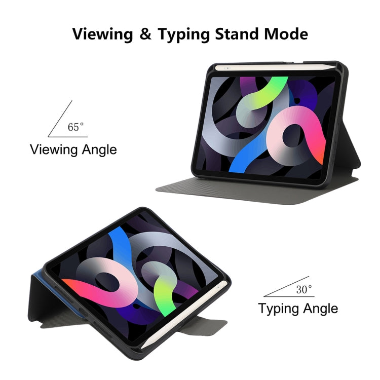 For iPad mini 2024 / mini 6 ENKAY Leather Stand Smart Tablet Case(Dark Blue) - HoMEdemic™ 