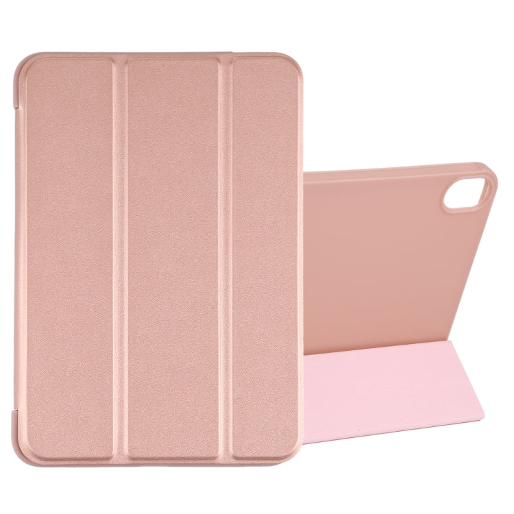 For iPad mini 2024 / mini 6 GEBEI Shockproof Horizontal Flip Tablet Case with Three-folding Holder(Rose Gold) - HoMEdemic™ 