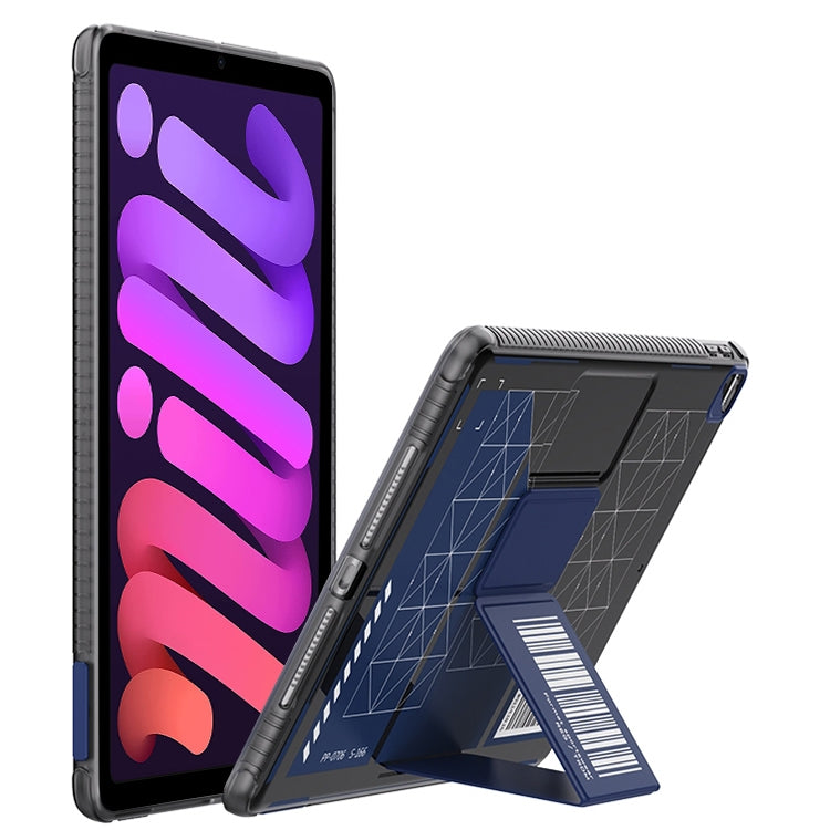 For iPad mini 6 / mini 2024 Mutural XingTu Series Tablet Case with Holder(Dark Blue) - HoMEdemic™ 