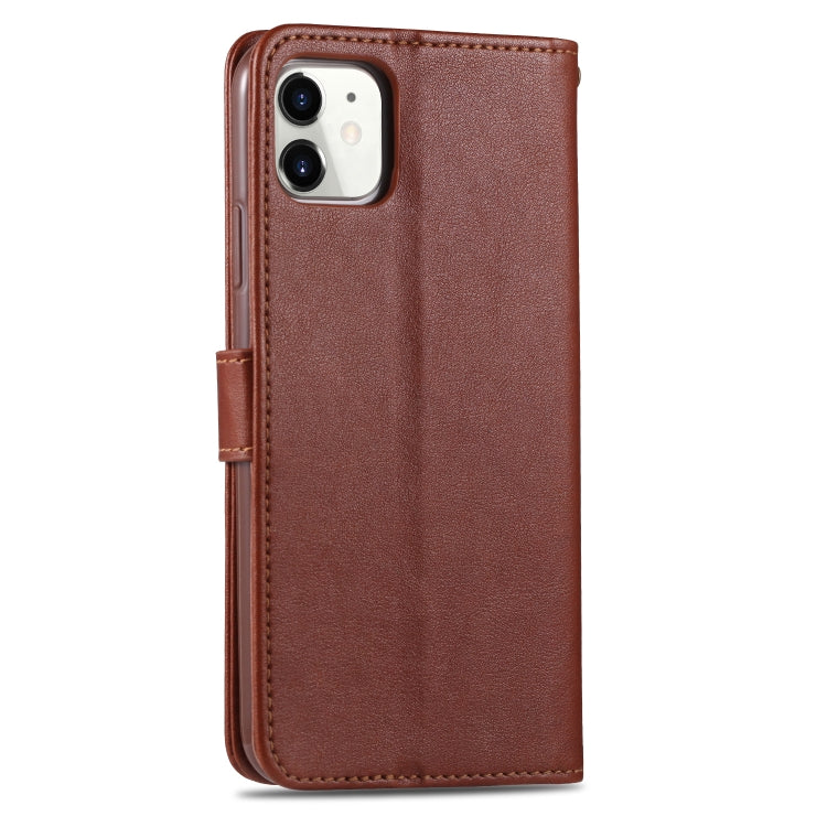 For iPhone 11 AZNS Sheepskin Texture Horizontal Flip Leather Case with Holder & Card Slots & Wallet(Brown) - HoMEdemic™ 