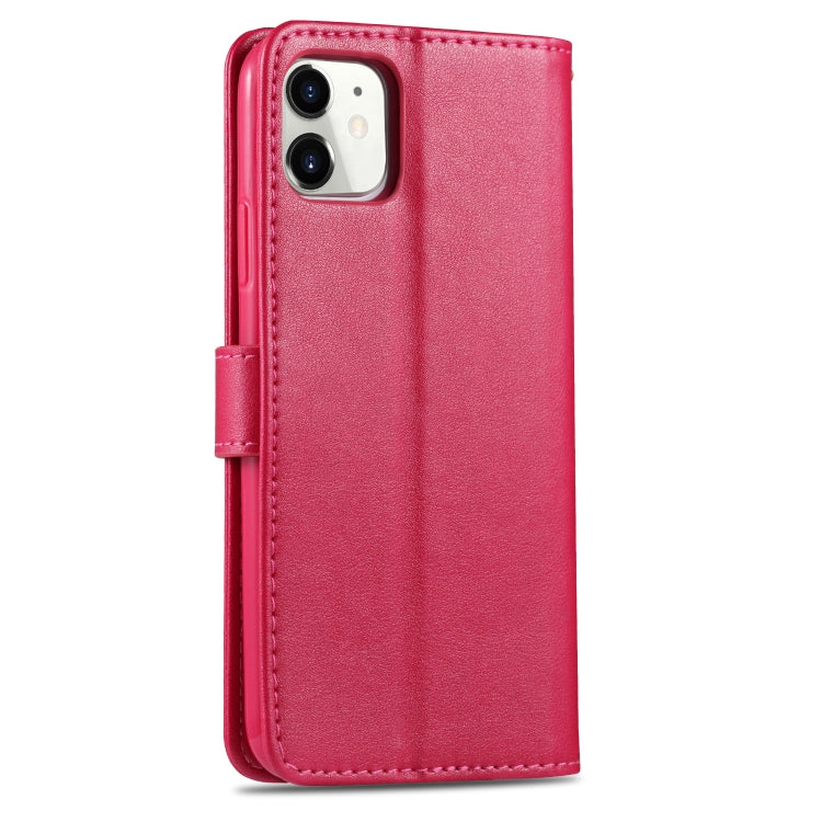 For iPhone 11 AZNS Sheepskin Texture Horizontal Flip Leather Case with Holder & Card Slots & Wallet(Red) - HoMEdemic™ 