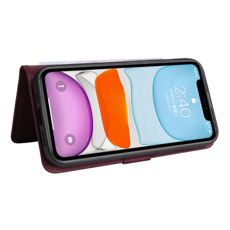 For iPhone 11 BETOPNICE BN-005 2 in 1 Detachable Imitate Genuine Leather Phone Case(Wine Red) - HoMEdemic™ 