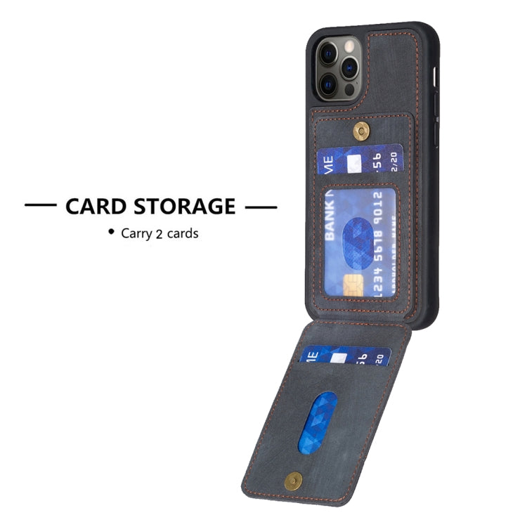 For iPhone 11 BF28 Frosted Card Bag Phone Case with Holder(Black) - HoMEdemic™ 