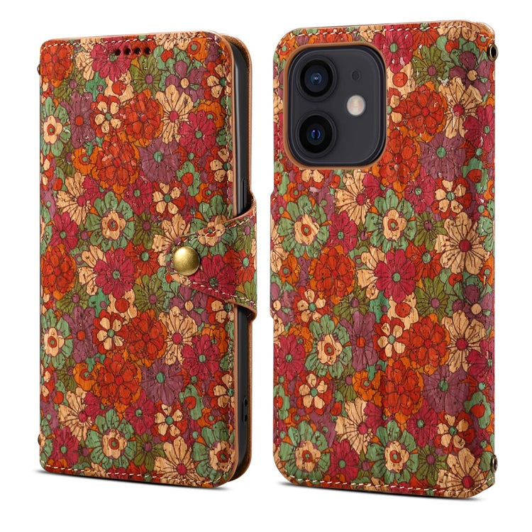 For iPhone 11 Denior Flower Language Series Cork Fabric Oil Edge Leather Phone Case(Summer) - HoMEdemic™ 