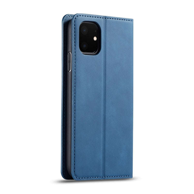 For iPhone 11 Forwenw Dream Series Oil Edge Strong Magnetism Horizontal Flip Leather Case with Holder & Card Slots & Wallet & Photo Frame(Blue) - HoMEdemic™ 