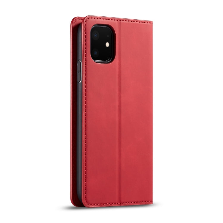 For iPhone 11 Forwenw Dream Series Oil Edge Strong Magnetism Horizontal Flip Leather Case with Holder & Card Slots & Wallet & Photo Frame(Red) - HoMEdemic™ 