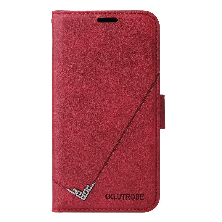 For iPhone 11 GQUTROBE Right Angle Leather Phone Case (Red) - HoMEdemic™ 