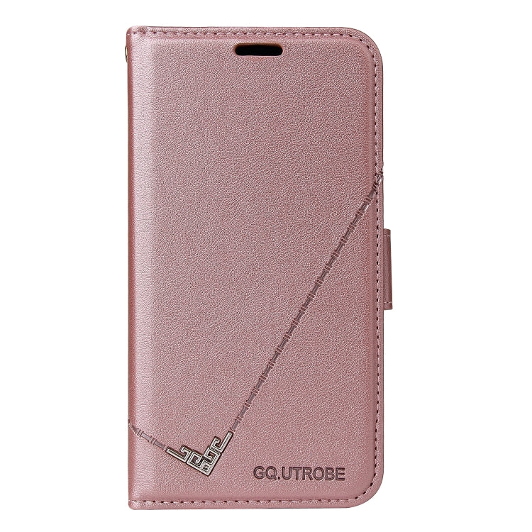 For iPhone 11 GQUTROBE Right Angle Leather Phone Case (Rose Gold) - HoMEdemic™ 