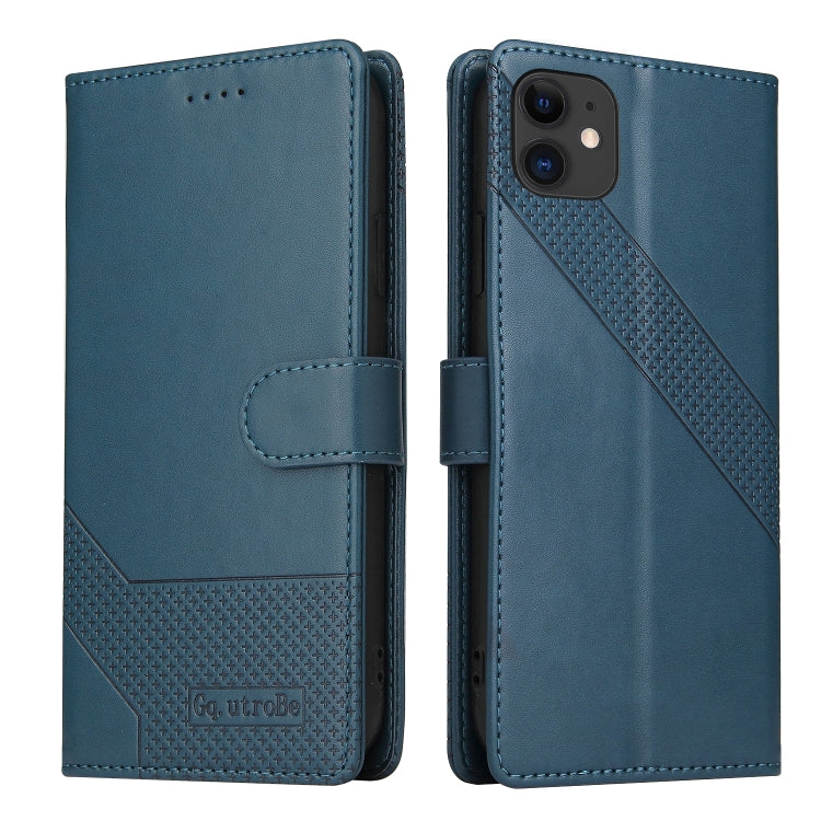 For iPhone 11 GQUTROBE Skin Feel Magnetic Leather Phone Case (Blue) - HoMEdemic™ 
