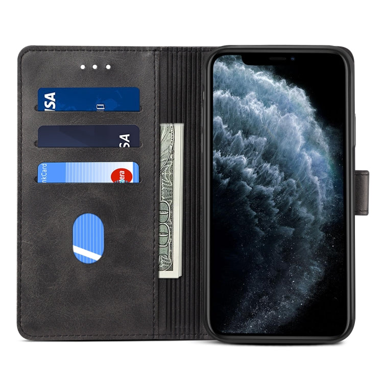 For iPhone 11 GUSSIM Magnetic Horizontal Flip Leather Case with Holder & Card Slots & & Wallet(Black) - HoMEdemic™ 