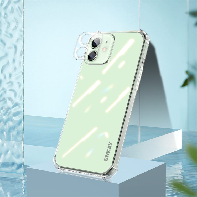 For iPhone 11 Hat-Prince ENKAY Clear TPU Shockproof Airbag Soft Case + Camera Lens Glass Film - HoMEdemic™ 