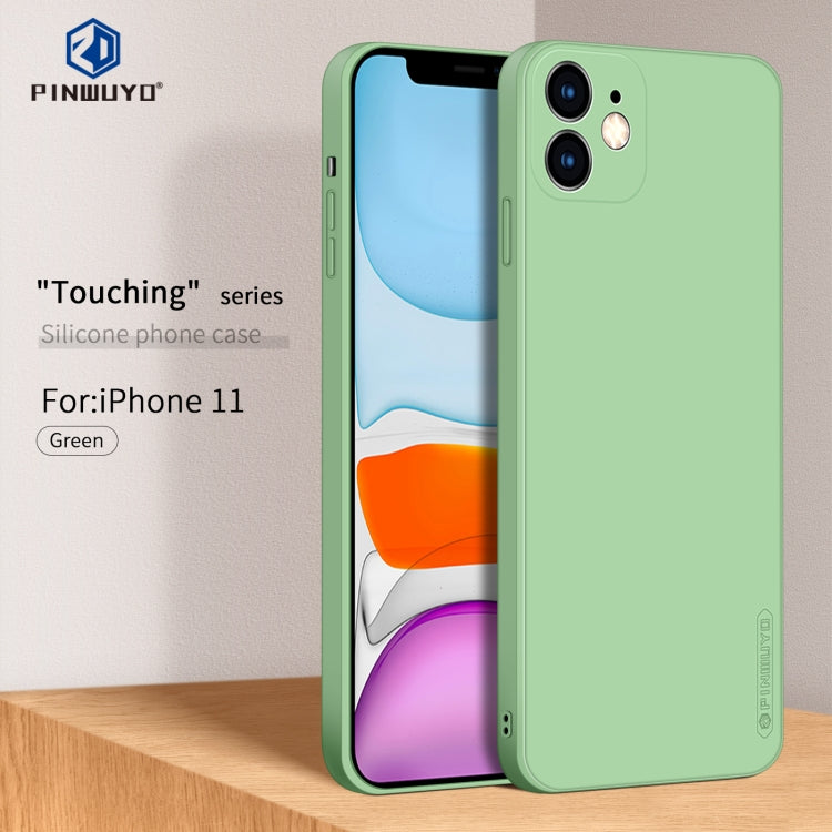 For iPhone 11 PINWUYO Sense Series Liquid Silicone TPU Mobile Phone Case (Green) - HoMEdemic™ 