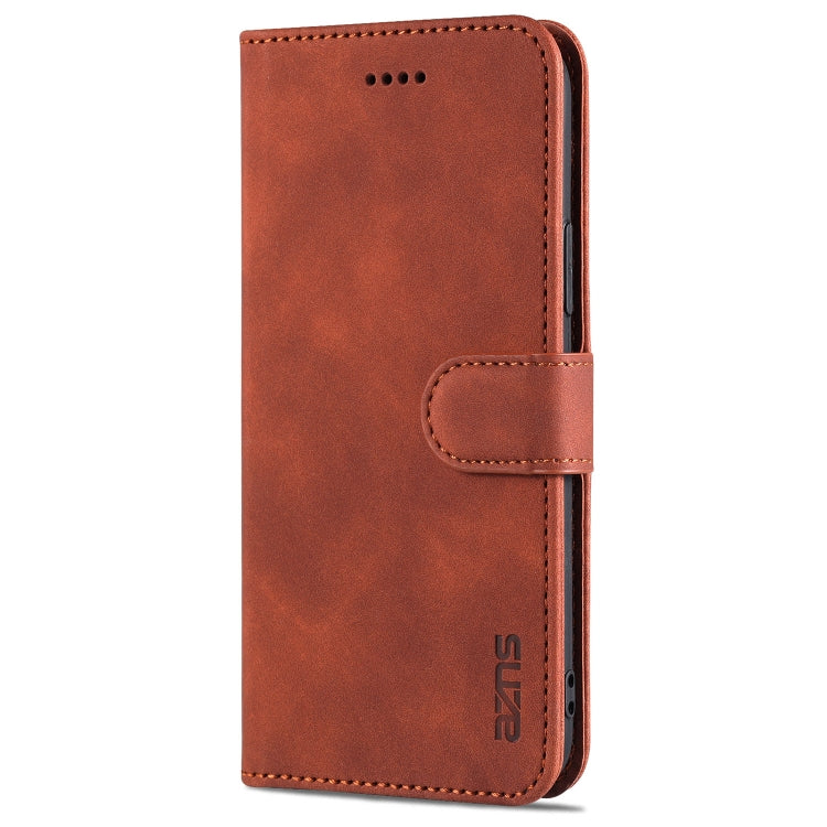 For iPhone 11 Pro AZNS Skin Feel Calf Texture Horizontal Flip Leather Casewith Card Slots & Holder & Wallet (Brown) - HoMEdemic™ 