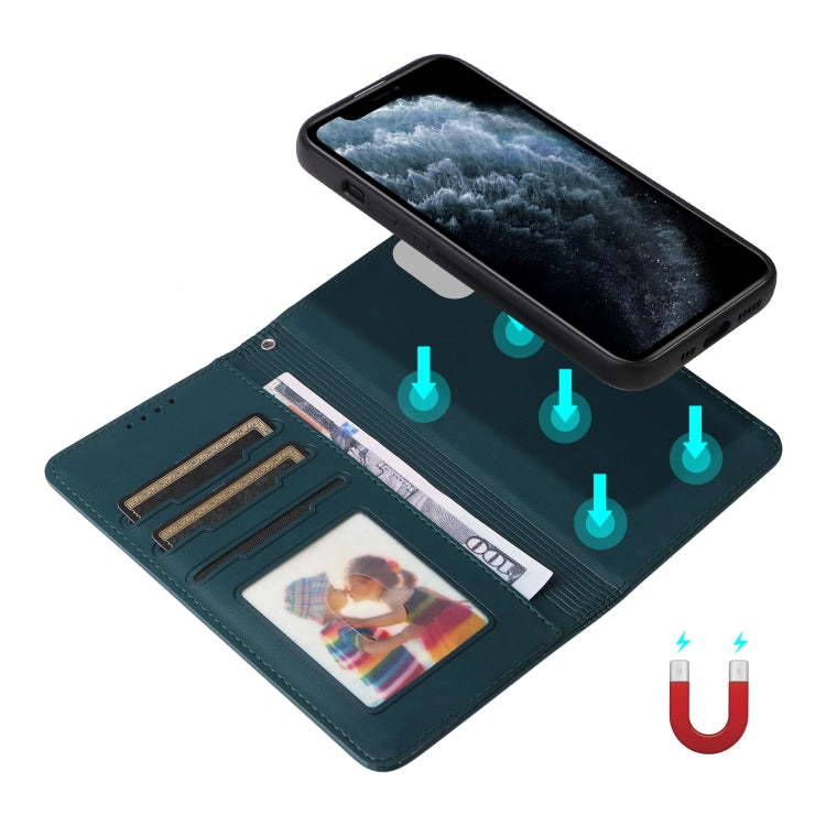 For iPhone 11 Pro BETOPNICE BN-005 2 in 1 Detachable Imitate Genuine Leather Phone Case(Blue) - HoMEdemic™ 
