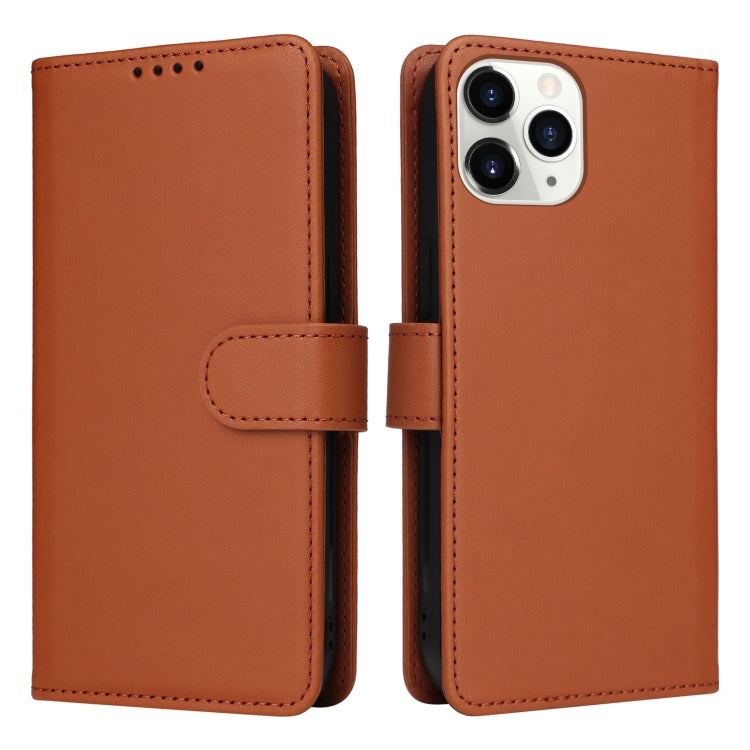 For iPhone 11 Pro BETOPNICE BN-005 2 in 1 Detachable Imitate Genuine Leather Phone Case(Brown) - HoMEdemic™ 