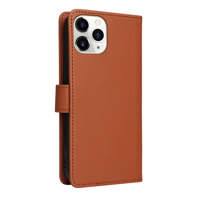 For iPhone 11 Pro BETOPNICE BN-005 2 in 1 Detachable Imitate Genuine Leather Phone Case(Brown) - HoMEdemic™ 