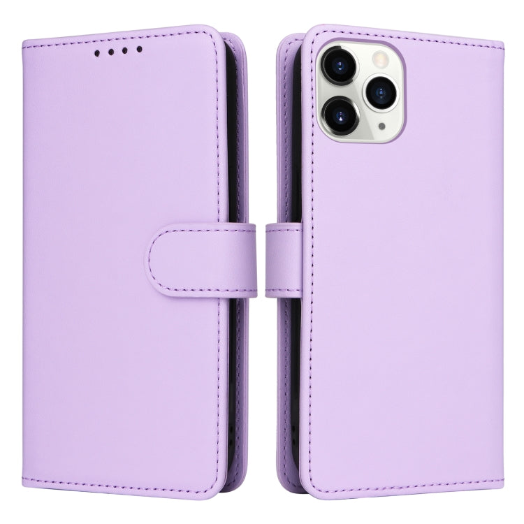 For iPhone 11 Pro BETOPNICE BN-005 2 in 1 Detachable Imitate Genuine Leather Phone Case(Light Purple) - HoMEdemic™ 