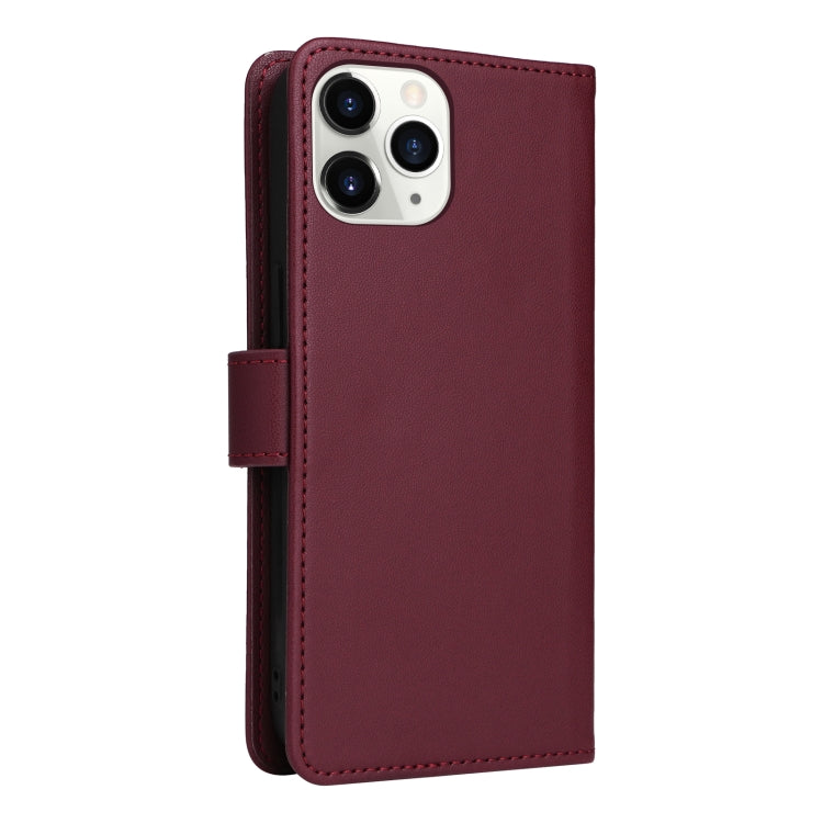 For iPhone 11 Pro BETOPNICE BN-005 2 in 1 Detachable Imitate Genuine Leather Phone Case(Wine Red) - HoMEdemic™ 