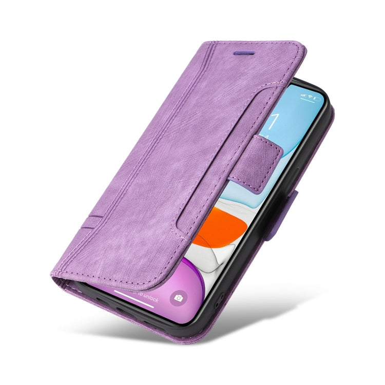 For iPhone 11 Pro BETOPNICE Dual-side Buckle Leather Phone Case(Purple) - HoMEdemic™ 