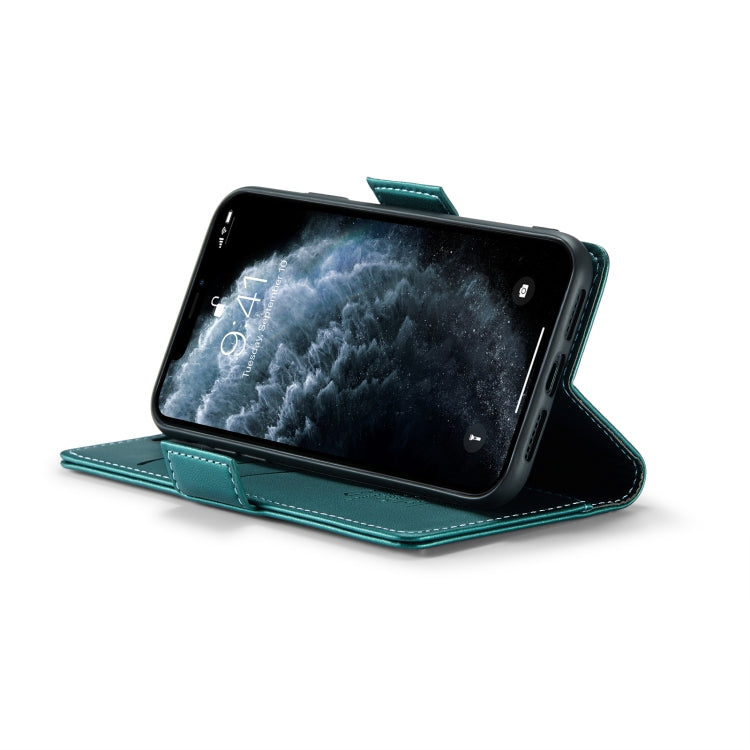 For iPhone 11 Pro CaseMe 023 Butterfly Buckle Litchi Texture RFID Anti-theft Leather Phone Case(Pearly Blue) - HoMEdemic™ 