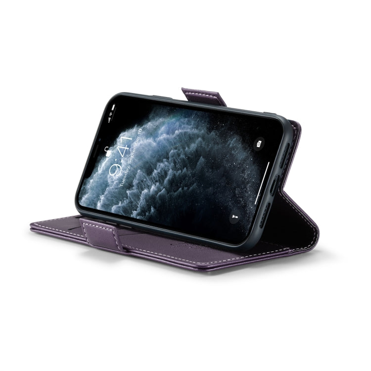 For iPhone 11 Pro CaseMe 023 Butterfly Buckle Litchi Texture RFID Anti-theft Leather Phone Case(Pearly Purple) - HoMEdemic™ 