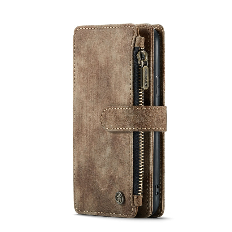 For iPhone 11 Pro CaseMe-C30 PU + TPU Multifunctional Horizontal Flip Leather Case with Holder & Card Slot & Wallet & Zipper Pocket (Brown) - HoMEdemic™ 