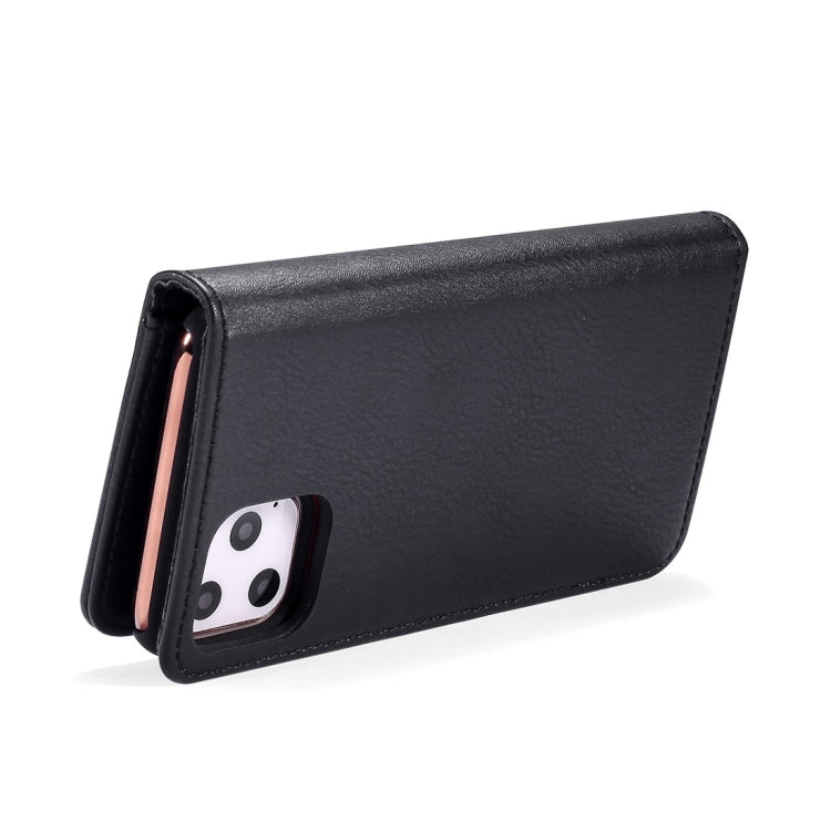 For iPhone 11 Pro DG.MING Crazy Horse Texture Flip Detachable Magnetic Leather Case with Holder & Card Slots & Wallet (Black) - HoMEdemic™ 